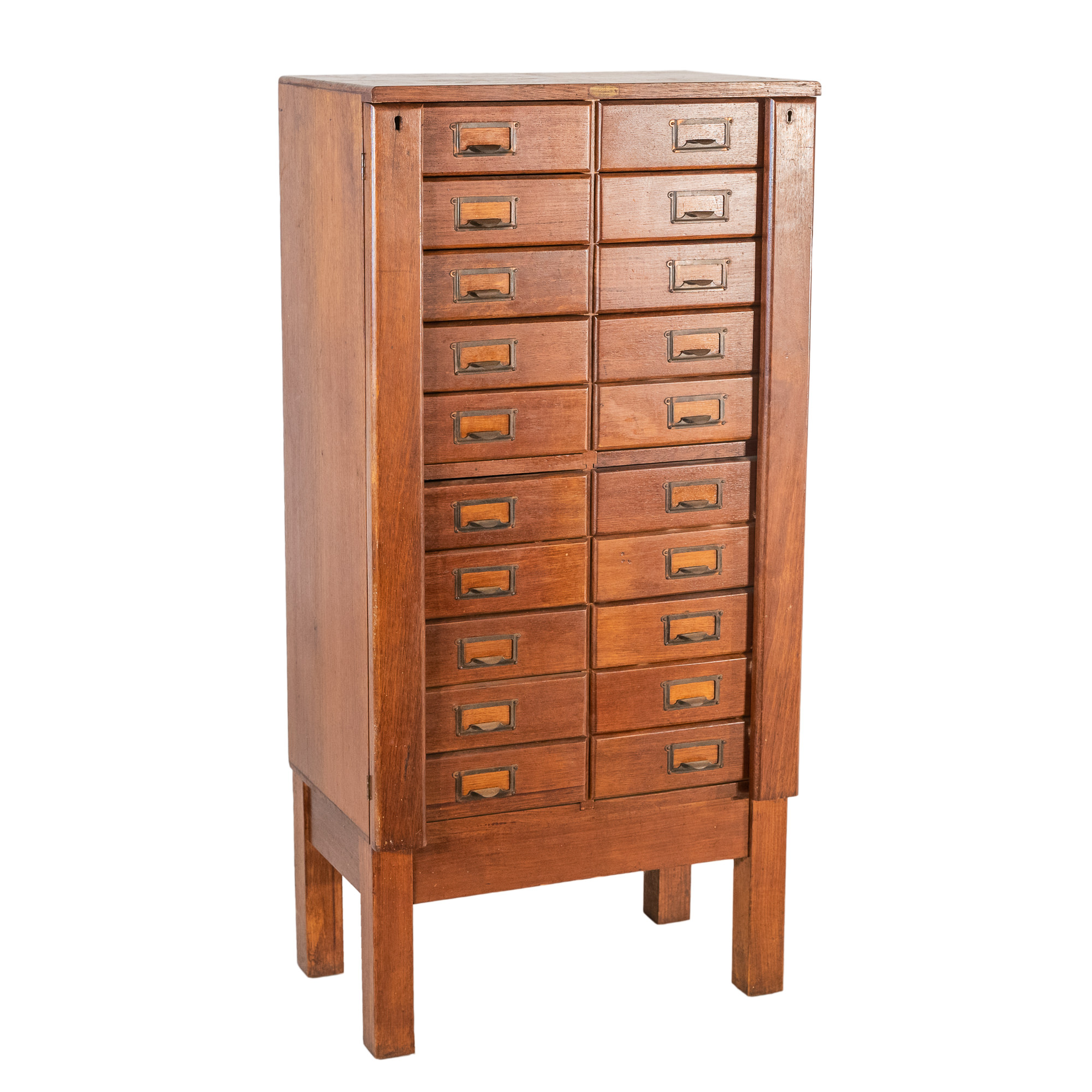'Set of Oak File Drawers Stamped Supplied by Office Equipment Pty Ltd Sydney Circa 1930'