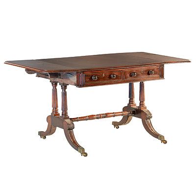 Regency Mahogany Sofa Table 19th Century