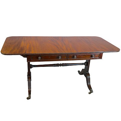 Regency Style Mahogany Sofa Table Late 19th Century