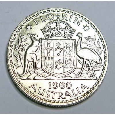 Australian Silver Florin 1960