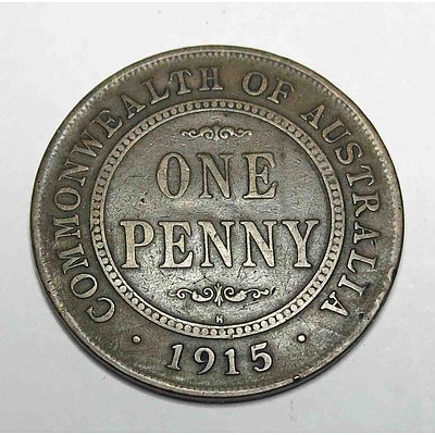 Australian George V Penny-1915 H