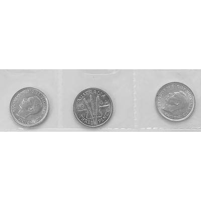 Australian Silver 3 Pences 1944S