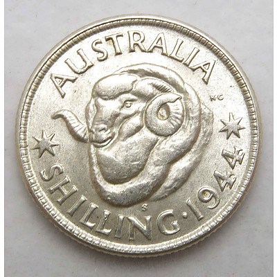 Australian Silver Shilling 1944S