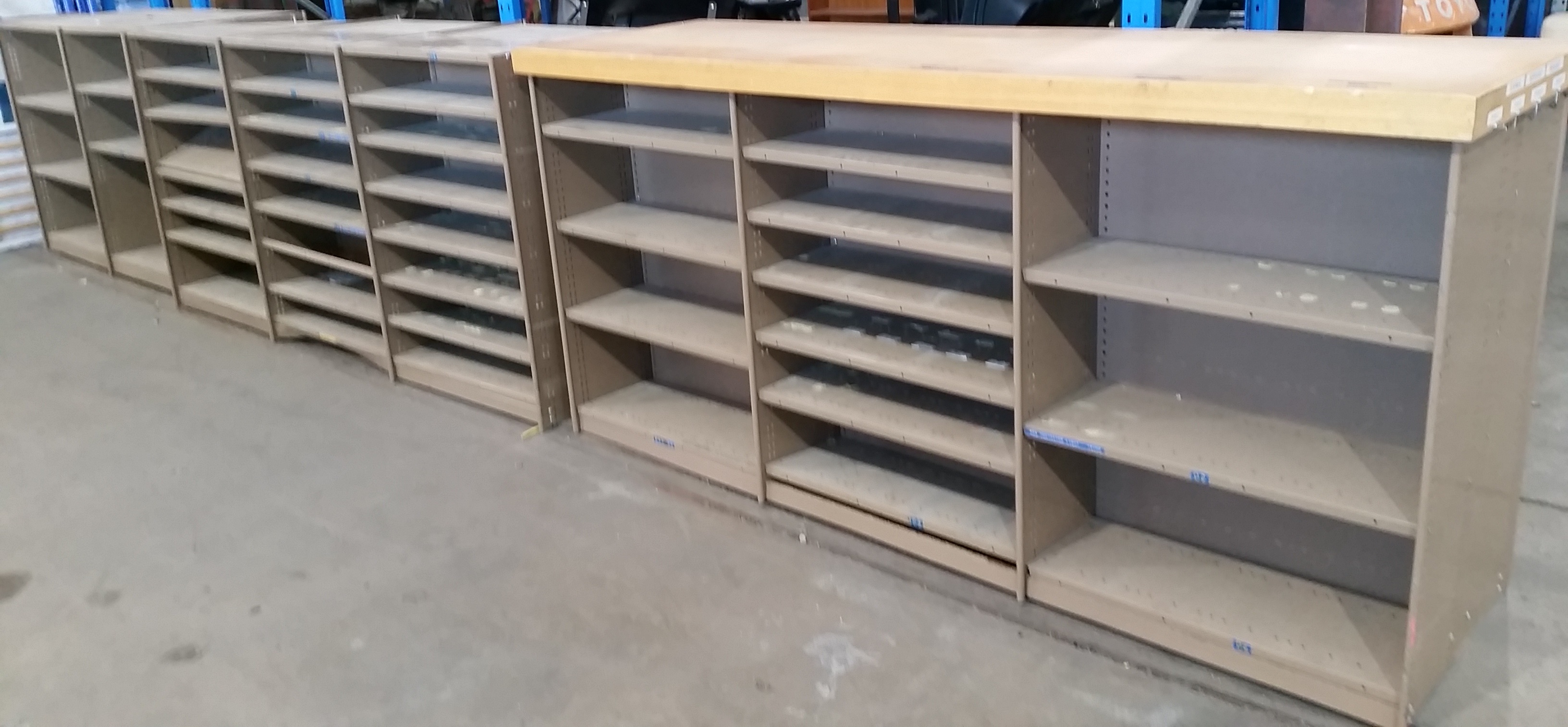 Three Bays of Brownbuilt Shelving Lot 980347 ALLBIDS