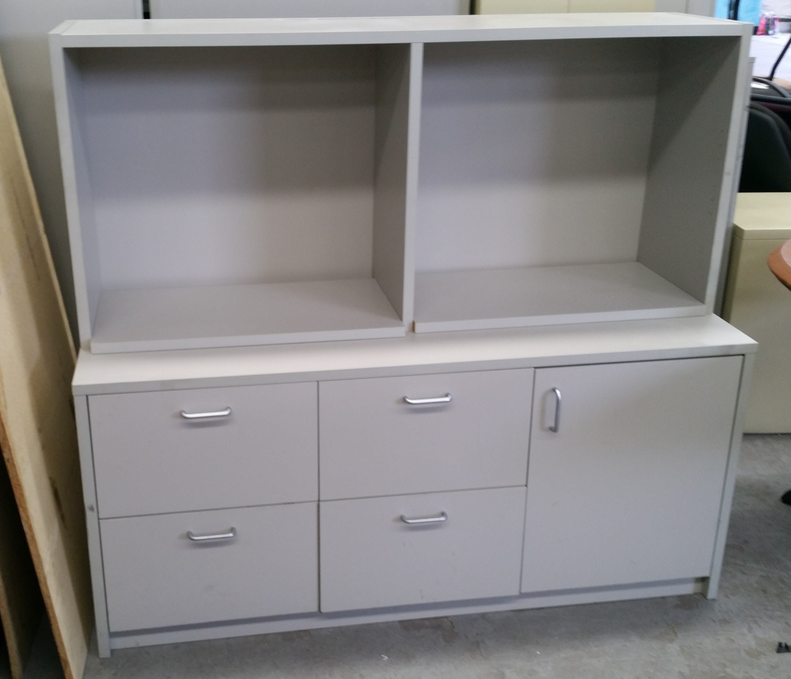 Grey Melamine Shelving and Lot 961192 ALLBIDS