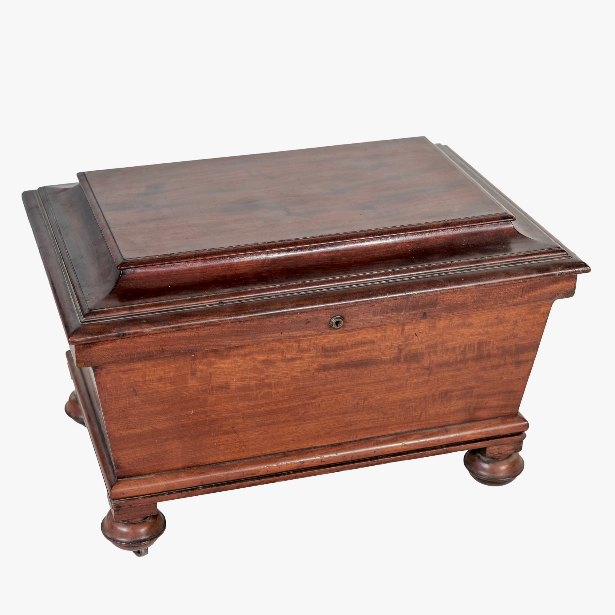 'George IV Mahogany Sarcophagus Wine Cooler With Lead Lined Interior Circa 1830'