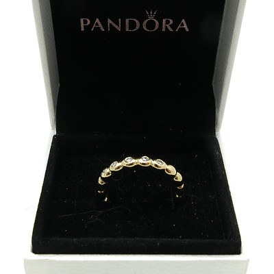 Pandora Diamond-Set Bubble Ring