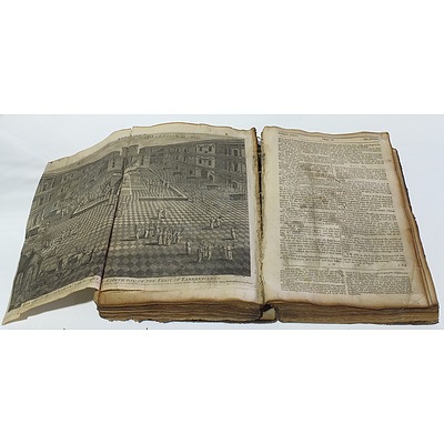 Antique Leather Bound Bible Circa 1735