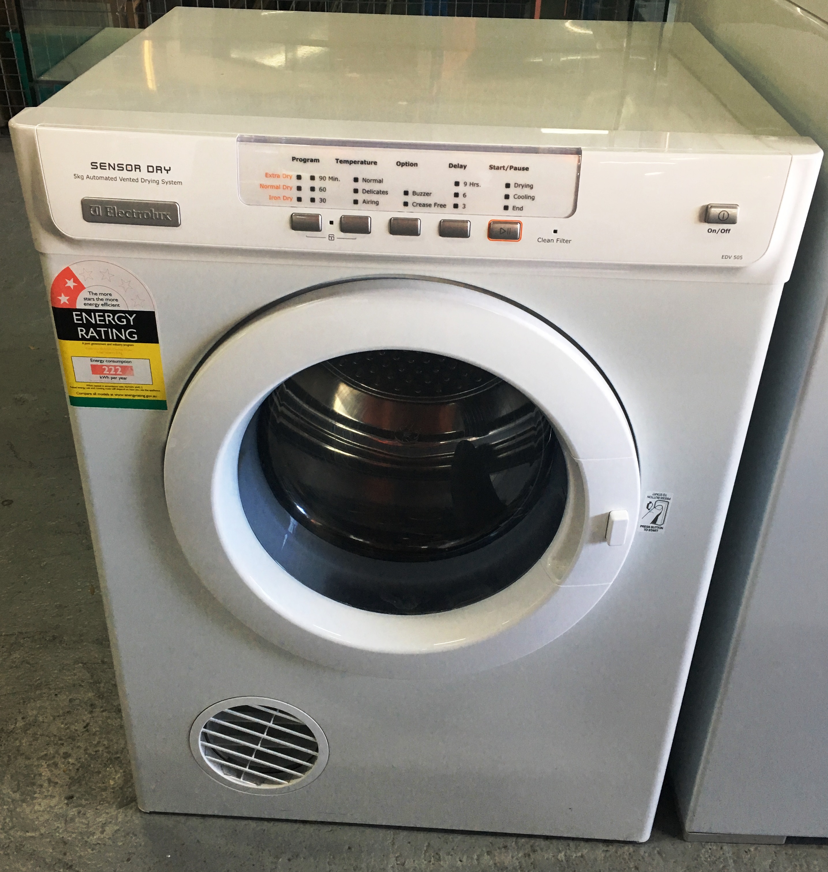 Electrolux 5kg Clothes Dryer Lot 970127 ALLBIDS