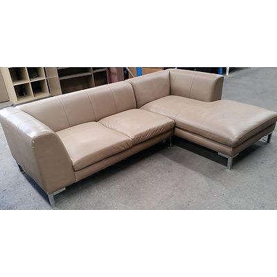 Leather Chaise Lounge