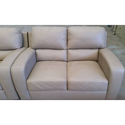 Leather Two Piece Lounge Suite