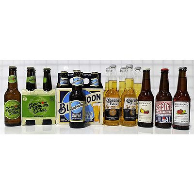 Lot of 28 Mixed Beers and Ciders - RRP=$85.00