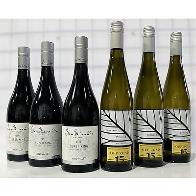 Lot of 6 Riesling and Sangiovese Cabernet = RRP=$180.00