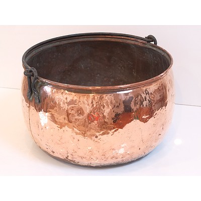 Large Copper Cooking Pot