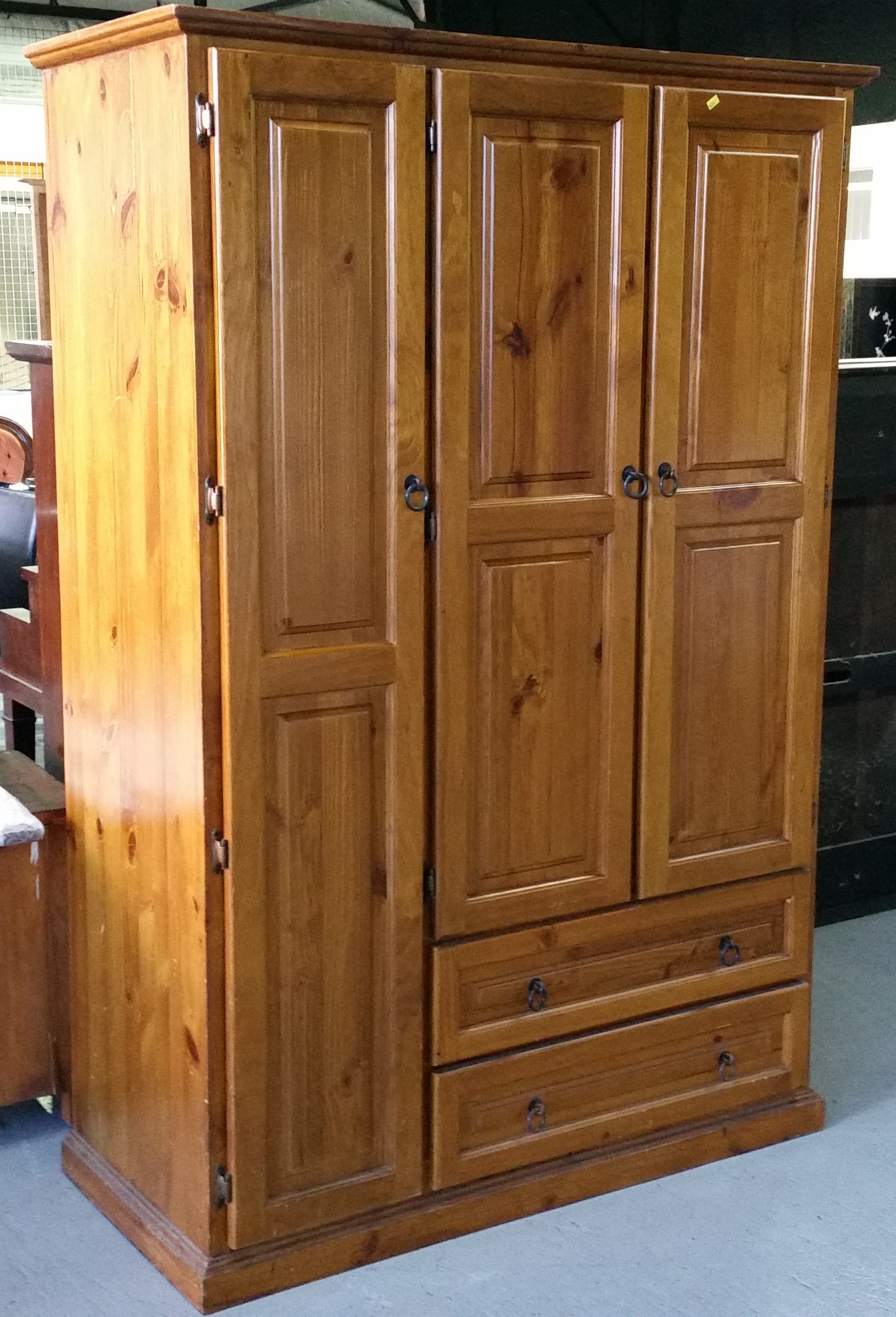 Stained Pine Wardrobe Lot 973432 ALLBIDS