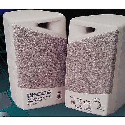 Koss HDM234A Amplified Computer Speakers - RRP $99.95 - Brand New