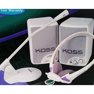 Koss HDM12 Multimedia Stereo Package - RRP $69.95 - Brand New