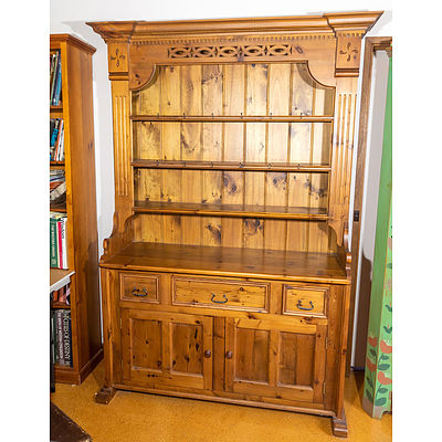 Antique Style Baltic Pine Kitchen Dresser