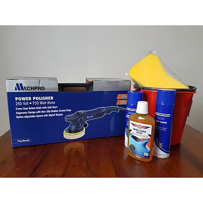 Electric Car Polisher and Car Wash Pack , RRP $280