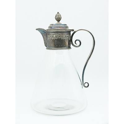 Silver Plate Mounted Claret Jug