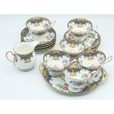 Shelley Sheraton Tea Service for Six with Additionals