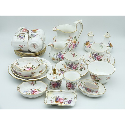 Group of Royal Derby "Derby Posies" Bone China