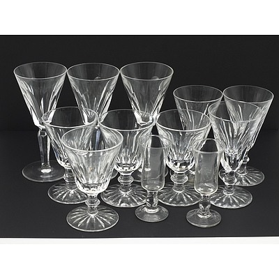 Group of 35 Waterford Crystal Stemmed Glasses
