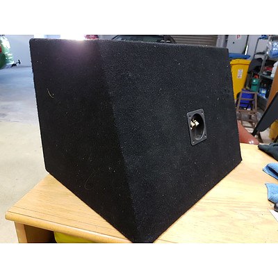 Fusion 12" Boxed Subwoofer with Avalanche 4 Channel 600w Amplifier