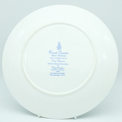 Limited Addition Royal Doulton French Quarter After Dong Kingman 1976
