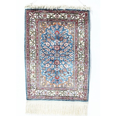 Finely Knotted Galeri Anatolia Kayseri Ipek Silk Hanging Rug