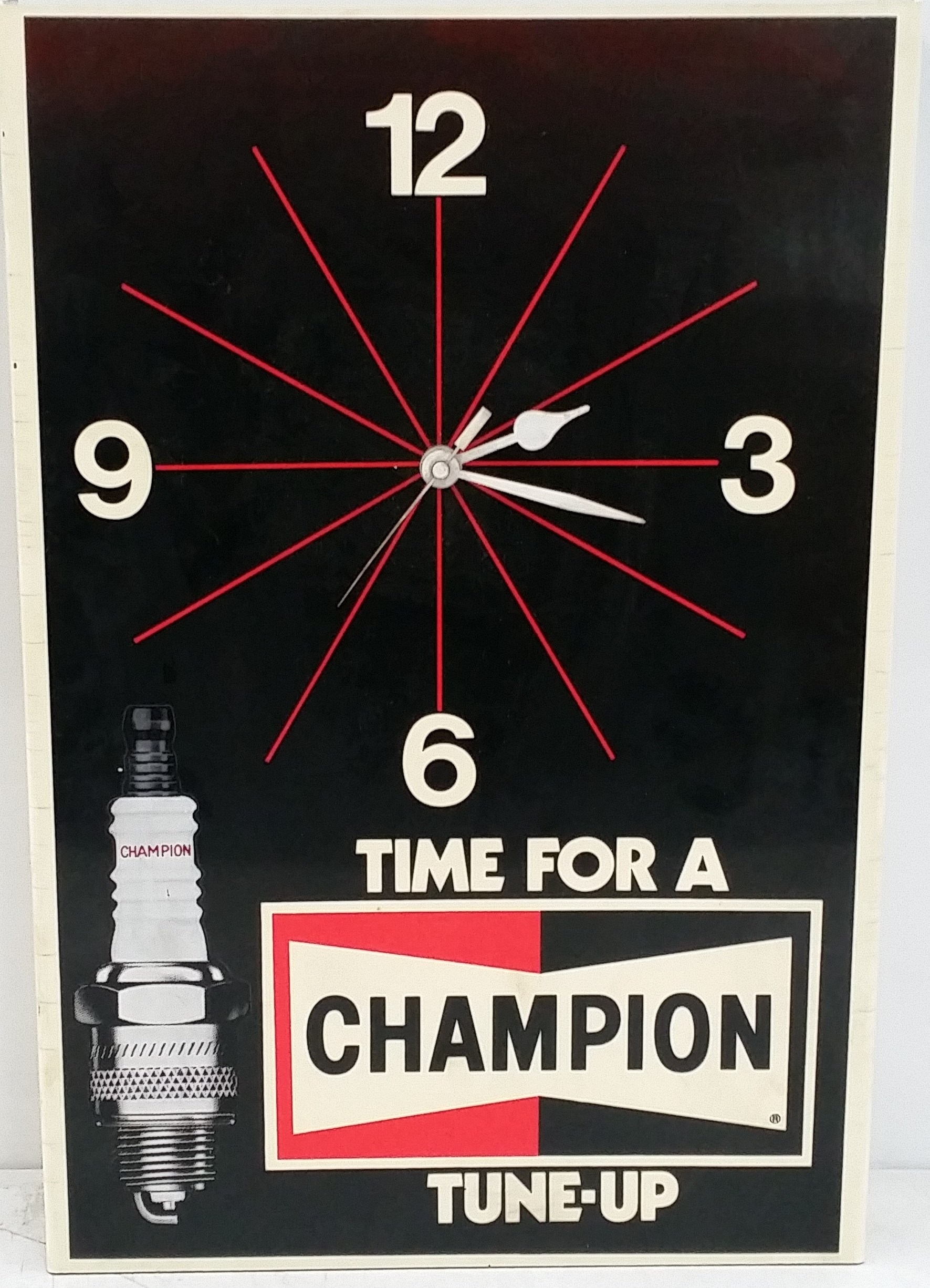 Champion Spark Plugs Clock Lot 977069 ALLBIDS
