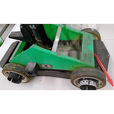 Fox Valley Super Striper Line Marking Machine and Grey Pavement Paint
