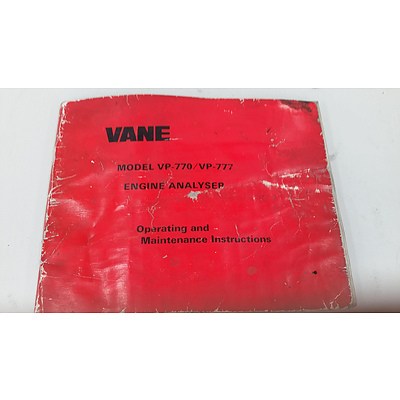 Vane VP-770 Engine Analyser