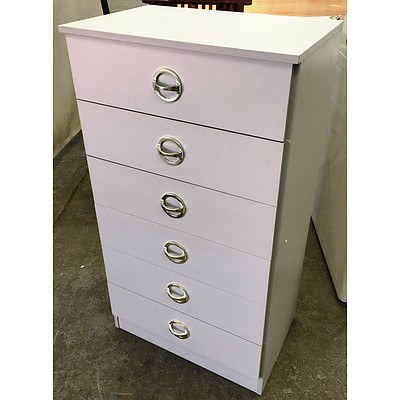 Grey Painted Melamine Chest Of Lot 987608 Allbids