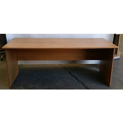 Sturdy Build Timber Melamine Bookcase and Study Table