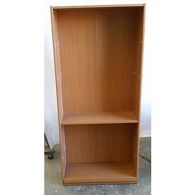 Sturdy Build Timber Melamine Bookcase and Study Table
