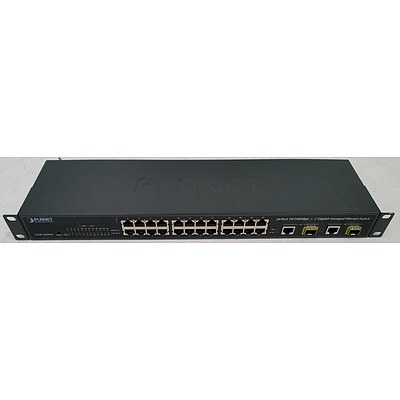 Planet FGSW-2620VM 24-Port 10/100Mbps + 2 Gigabit Managed Ethernet Switch