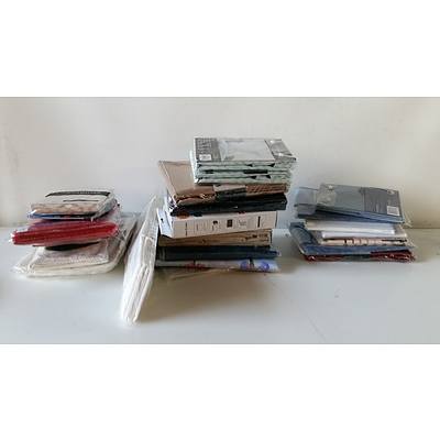 Lot of Assorted Cotton Based Bed Sheets, Curtains, and Cushion Covers