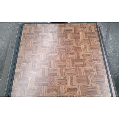 20 Square Meters of Parquetry Dance Floor Panels