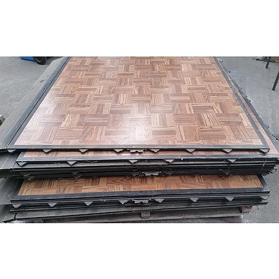 20 Square Meters of Parquetry Dance Floor Panels