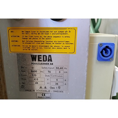 Weda B600 Automatic Pool Cleaner with Mobile Winch Stand