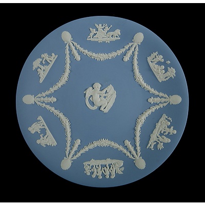 2 Wedgwood Blue Jasperware Display plates