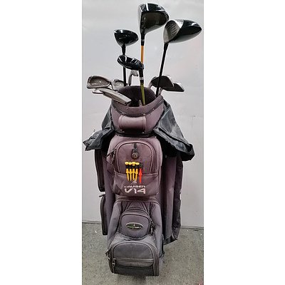 Set of Mens Right Handed Golf Clubs with Bag