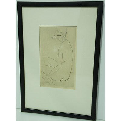 Donge Kobayashi Nude Study Engraving