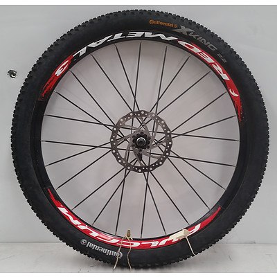 Fulcrum Red Metal 3 26 inch Allot Rim with Continental X-King 2.2 Off Road Tyre