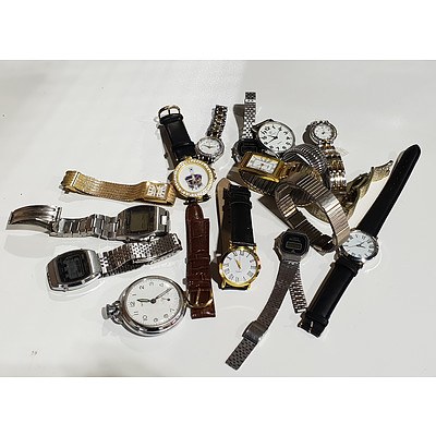 Group of Various Watches Such as Radius, Mondaine, Smith Pocket Watch and More