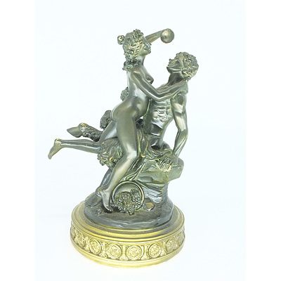 Cast Metal Classical Drinking Couple