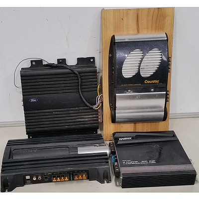 Motor Vehicle Audio Amplifiers - Lot of Four
