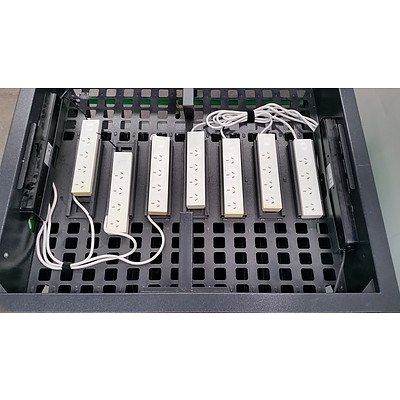 PCLocs Revolution ECO 28 Bay Mobile Laptop Charging Laptop Trolley