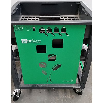 PCLocs Revolution ECO 16 Bay Mobile Laptop Charging Laptop Trolley
